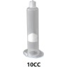 Шприц-дозатор VMATIC бесцветный с белым поршнем 10 сс VCAS10C