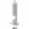 Шприц дозатора бесцветный VMATIC 30сс с белым поршнем VCAS30C