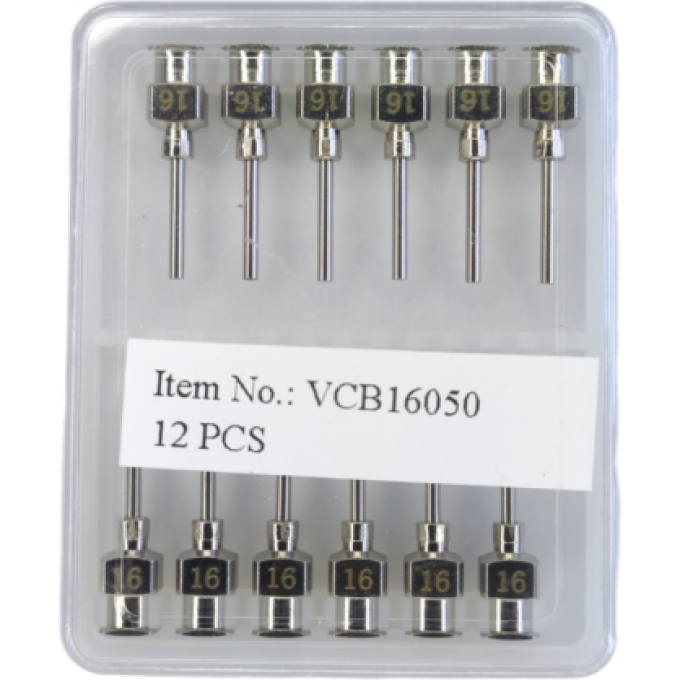 Игла для дозирования VMATIC TS 16G 1/2" прямая из нержавеющей стали VCB16050