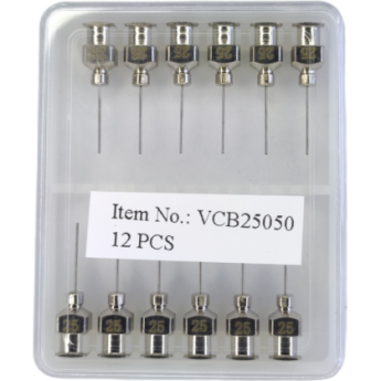 Игла для дозирования VMATIC TS 25G x 1/2" (12.7 мм) из нержавеющей стали VCB25050