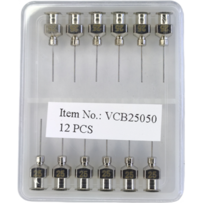 Игла для дозирования VMATIC TS 25G x 1/2" (12.7 мм) из нержавеющей стали VCB25050